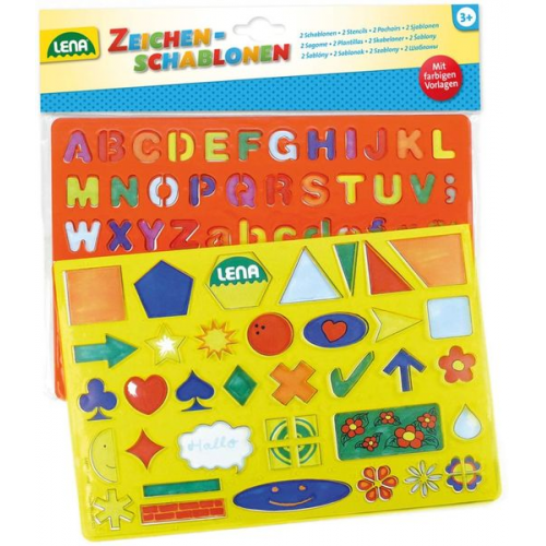 Lena - Zeichenschablonen Alphabet und Zahlen und Zeichen