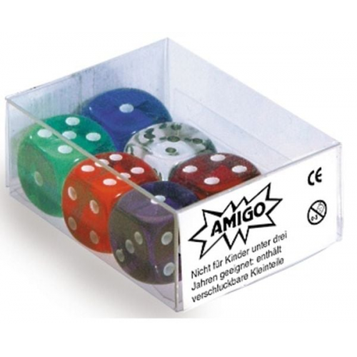 Amigo Spiele - Würfel Transparent W06 Set gem. MBE6