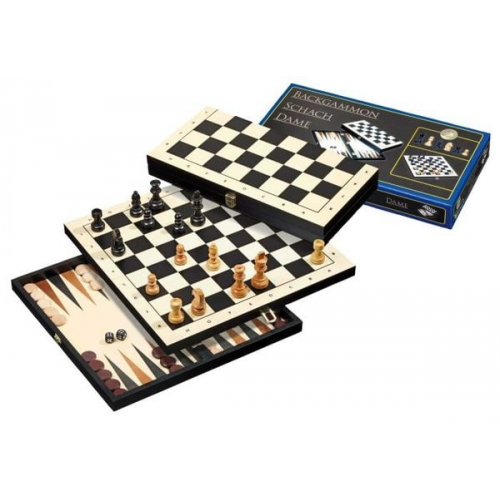 Philos - Reise-Schach-Backgammon-Dame-Set