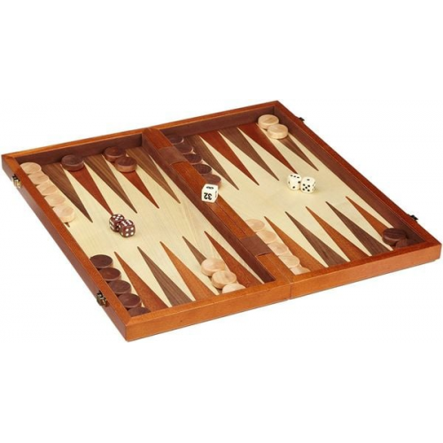 Philos 2524 - Schach-Backgammon-Dame-Set, magnetisch, Feld 43 mm, Königshöhe 75 mm