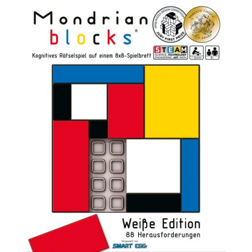 Smart Egg Toy - Mondrian blocks Weiße Edition