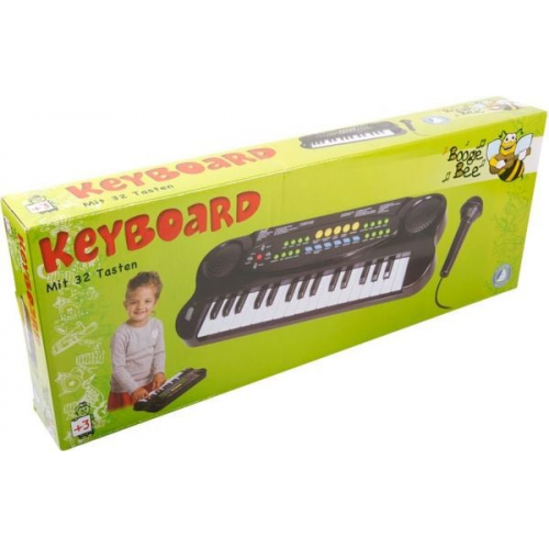 Boogie Bee Elektronisches Keyboard mit Mikrofon, Länge 43 cm