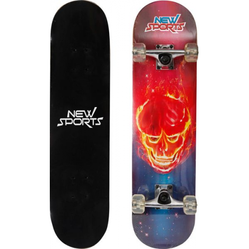 New Sports Skateboard Ghostrider, Länge 78,7 cm, ABEC 7