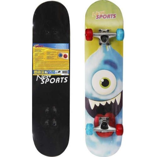 New Sports Skateboard Cyclops, LED Räder, 78 cm