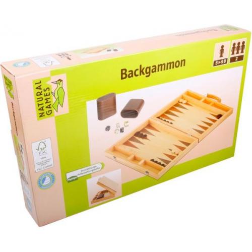 Natural Games Backgammon 38 x 22 x 5 cm