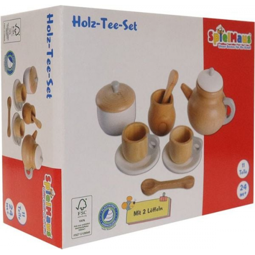 SpielMaus Küche Holz Tee-Set 11-teilig