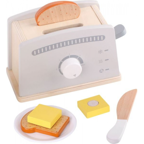 Beeboo Kitchen Holz Toaster mit Zubehör, 7-teilig