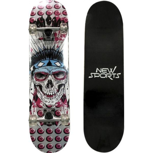 New Sports Skateboard Skeleton Länge 78,7 cm, ABEC 7