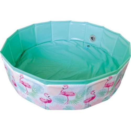 Splash & Fun Fix Pool Flamingo #80 cm, faltbar, mit Tasche