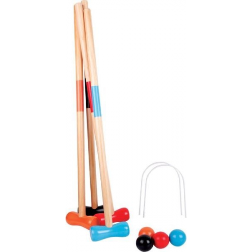 Outdoor active Krocket-Set aus Holz, für 4 Spieler, im Netz