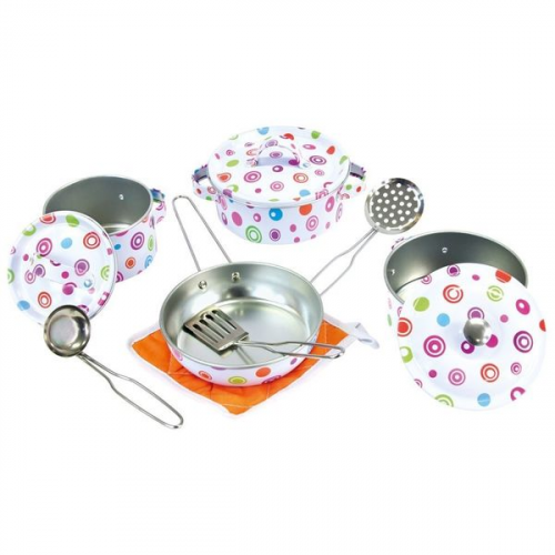 Bino 83390 - Email-Kochtopf-Set, 11-teilig