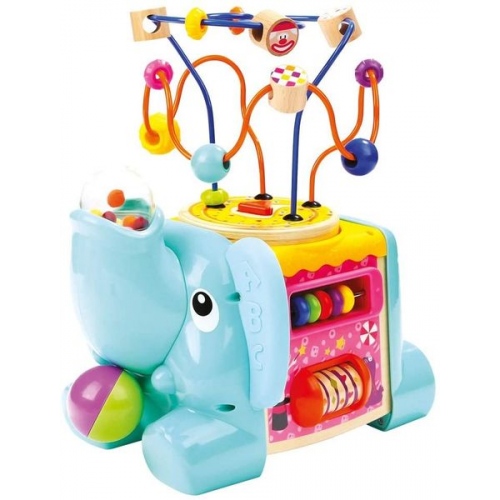 Bino 84212 - Motorikwürfel, Elefant, Baby-Activity-Center