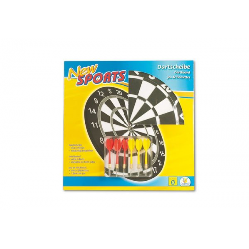 Toy Company - New Sports: Dartboard mit 6 Pfeilen