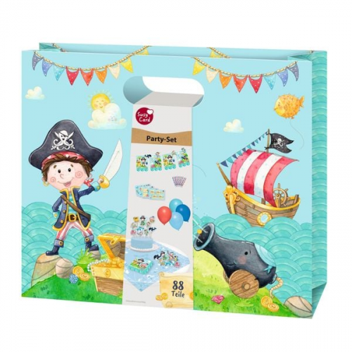 Susy Card 40050577 - Party-Tasche Mermaid Set, groß, 12-teilig