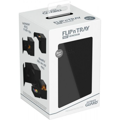 ULTIMATE GUARD Flip`n`Tray 100+ XenoSkin Monocolor Schwarz