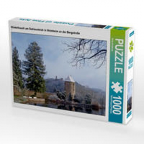 CALVENDO Puzzle Winterhauch am Schlossteich in Weinheim an der Bergstraße 1000 Teile Lege-Größe 64 x 48 cm Foto-Puzzle Bild von Ilona Andersen