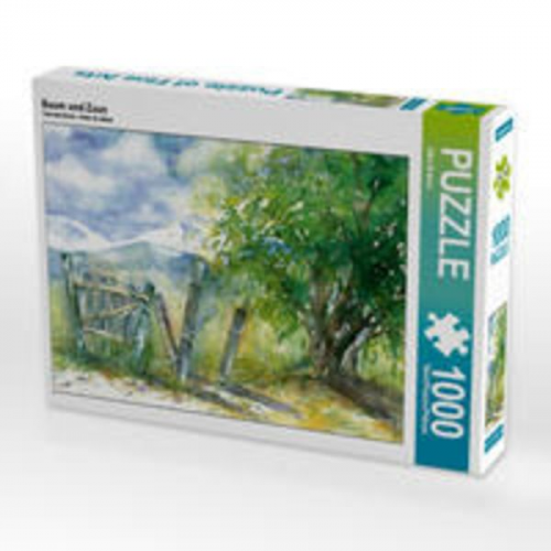 CALVENDO Puzzle Baum und Zaun 1000 Teile Lege-Größe 64 x 48 cm Foto-Puzzle Bild von Jitka Krause