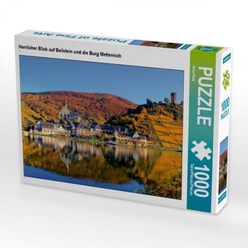 Herrlicher Blick auf Beilstein und die Burg Metternich (Puzzle)