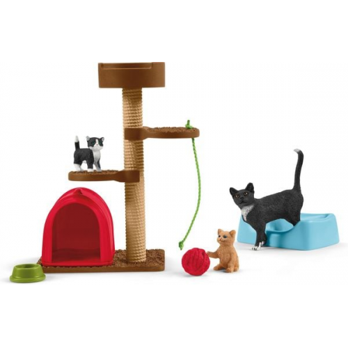 Schleich Farm World 42501 - Spielspaß für niedliche Katzen