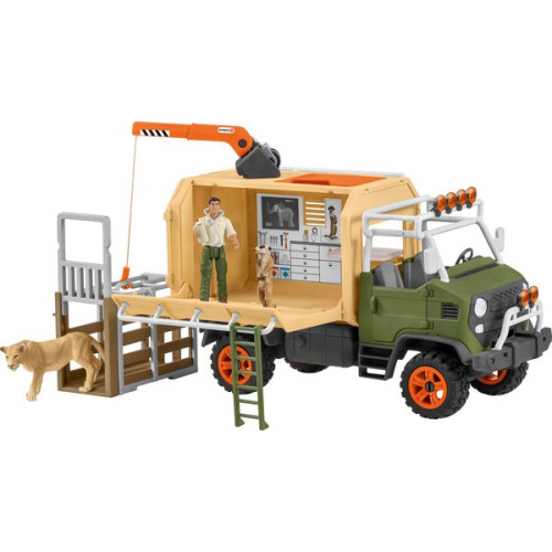 Schleich Wild Life 42475 - Großer Truck, Tierrettung