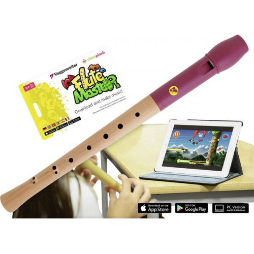 Voggenreiter - Flute Master App mit Holz-KST-Blockflöte dt. GW