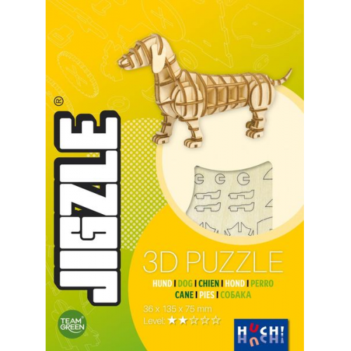 Huch Verlag - 3D Puzzle - JIGZLE Hund