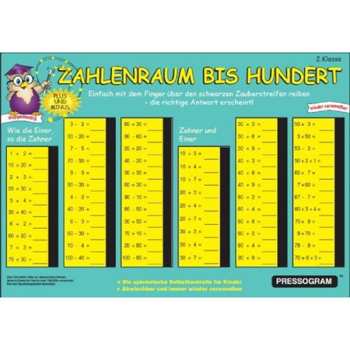 PRESSOGRAM Zaubertafel - Zahlenraum bis 100