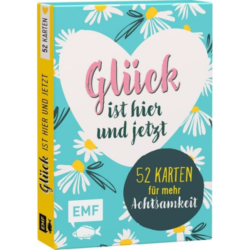 Kartenbox Achtsamkeit: Glück ist hier und jetzt - 52 Karten für mehr Achtsamkeit