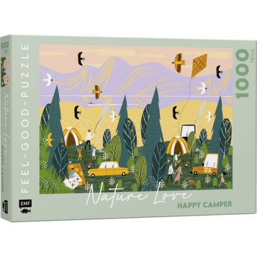 Feel-good-Puzzle 1000 Teile - NATURE LOVE: Happy Camper