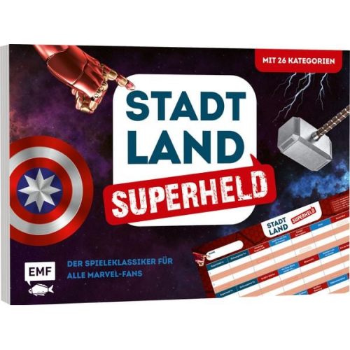 Stadt, Land, Superheld - Der Spieleklassiker für alle Marvel-Fans