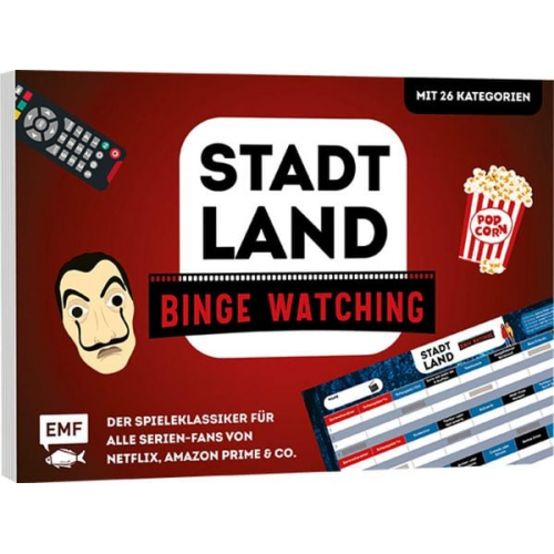 Stadt, Land, Binge Watching - Der Spieleklassiker für alle Serien-Fans von Netflix, Amazon Prime und Co.