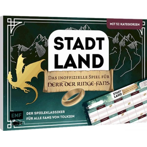 Stadt, Land, das inoffizielle Spiel für Herr der Ringe-Fans - Der Spieleklassiker für alle Fans von Tolkien