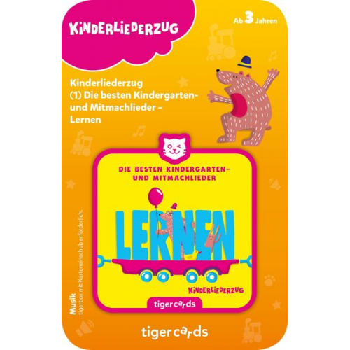 Tiger Media - Tigercards - Kinderliederzug - Die besten Kindergarten- und Mitmachlieder - Lernen