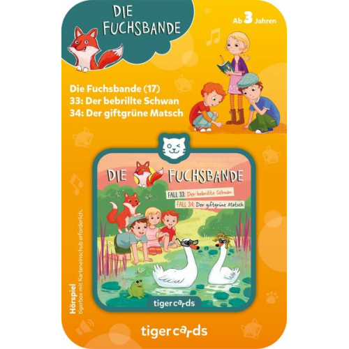 Tiger Media - Tigercards - Die Fuchsbande - Fall 33: Der bebrillte Schwan, Fall 34: Der giftgrüne Ma