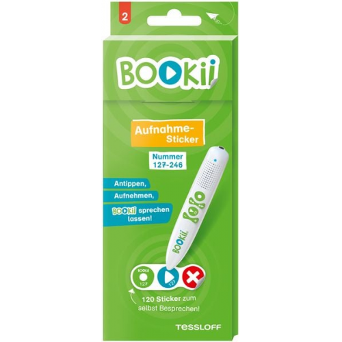 Tessloff - Bookii - Paket 2: 120 Bookii Aufnahme Sticker neutral Nr. 127-246