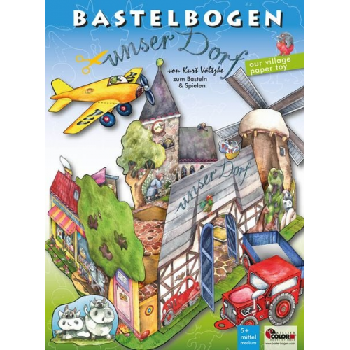 Unser Dorf Bastelbogen