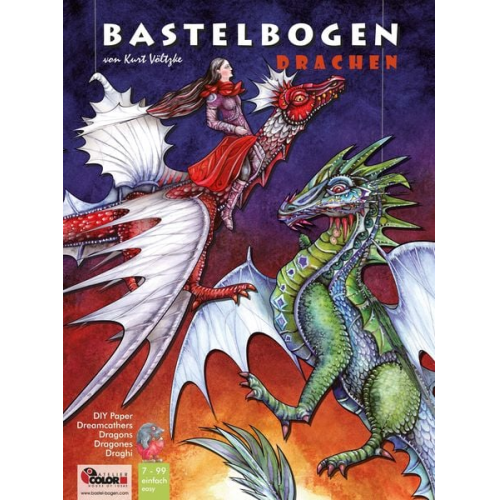 Drachen Bastelbogen Traumfänger zum Basteln & Aufhängen aus Papier