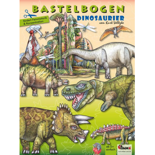 Dinosaurier Bastelbogen