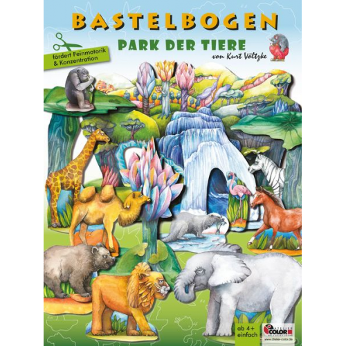 Park der Tiere - Bastelbogen