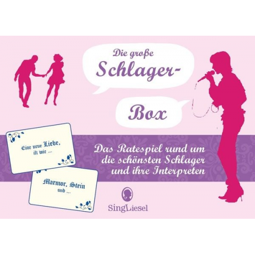 Die große Schlager-Box. Das Spiel für Senioren rund um die schönsten deutschen Schlager. Spiele Box mit 100 Karten.