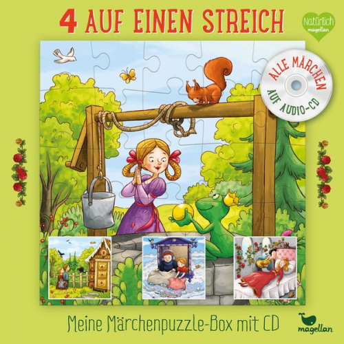 4 auf einen Streich - Meine Märchenpuzzle-Box (Kinderpuzzle)