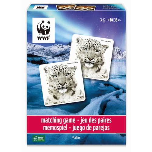 WWF Memo 7230346 - Tierselfies, Memo-Spiel, 36 Teile