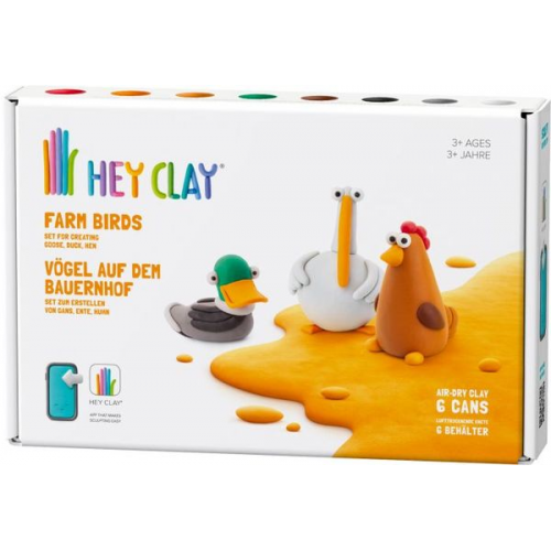 HEY CLAY Vögel 6 Dosen Set