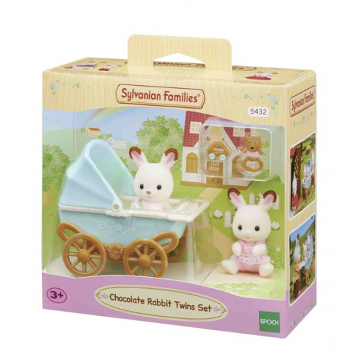 Sylvanian Families - Schokoladenhasen Zwillinge mit Kinderwagen