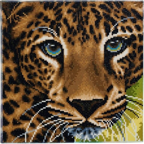 Craft Buddy CAK-A66 - Leopard, 30x30cm Crystal Art Kit, Diamond Painting