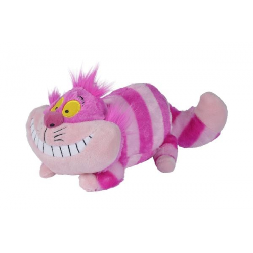 Simba 6315870020 - Disney Grinsekatze, liegend, Länge: 25 cm, Plüschtier aus Alice im Wunderland