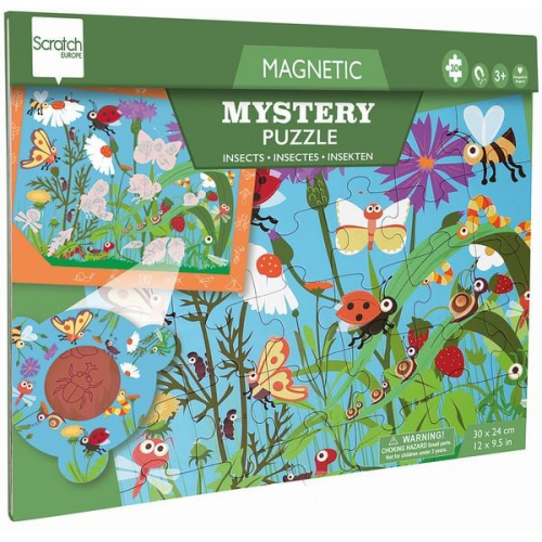 Scratch - Magnetisches Entdeckerpuzzle Gartentiere, 30 Teile