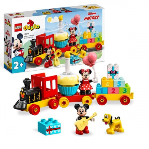 LEGO DUPLO | Disney 10941 Mickys und Minnies Geburtstagszug, Spielzeugzug