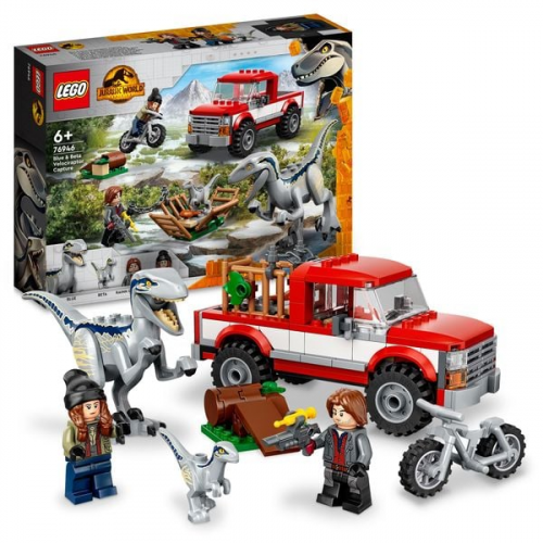 LEGO® Jurassic World: Blue & Beta in der Velociraptor-Falle (76946); Bauset; Dinosaurier-Spielset für Kinder ab 6 Jahren (181 Teile)