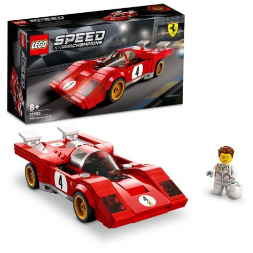LEGO® Speed Champions 1970 Ferrari 512 M (76906); Bauset; cooles Modellauto für Kinder ab 8 Jahren; fantastisches Kinderspielzeug (291 Teile)